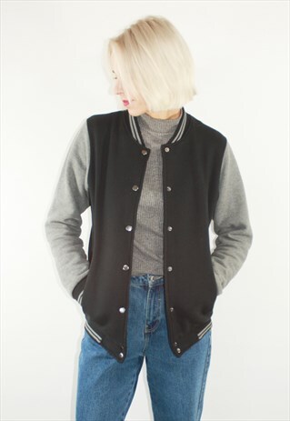 VINTAGE 90' BEAUTIFUL VARSITY BOMBER BLOUSE