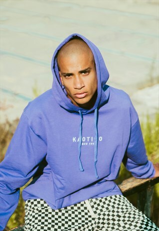 BASIC PURPLE KAOTIKO HOODED SWEATSHIRT