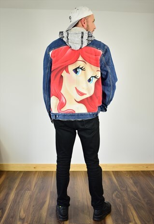 NORTH REWORKED DISNEY LITTLE MERMAID DENIM JACKET