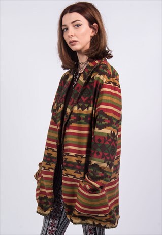 VINTAGE 90'S AZTEC BLAZER JACKET