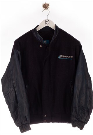VINTAGE KARSUH 90S COLLEGE JACKET FORAN'S ROOFING & SHEETM