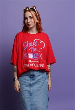 Red Vintage 90's Vintage T-Shirt