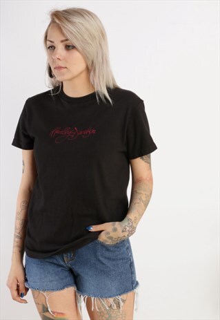 VINTAGE HARLEY DAVIDSON T-SHIRT BLACK Z568