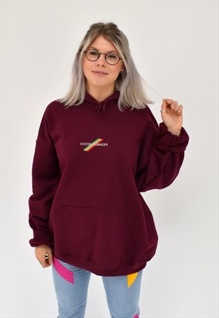 EXCLUSIVE G&G UNISEX MULTI LINES MAROON HOOD