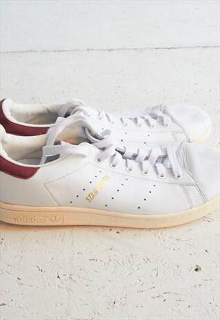 VINTAGE WHITE ADIDAS LEATHER TRAINERS