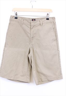 Vintage Dickies Shorts Cream Straight Fit With Pockets 90s