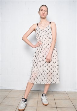 Vintage Y2K 00s BAUM UND PFERDGARTEN midi mesh dress