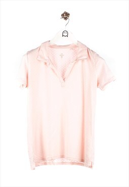 Vintage C&A  Polo Shirt Basic Look Pink / Dotted White