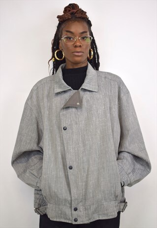 VINTAGE 90S GREY OVERSIZED JACKET
