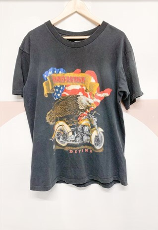 HARLEY EAGLE BIKER T-SHIRT
