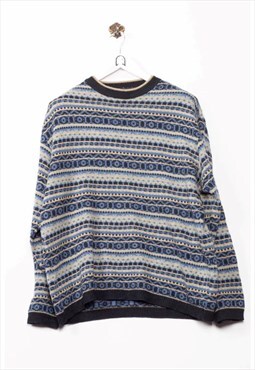 Dockers Sweater ethnic pattern blue