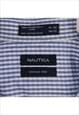 VINTAGE 90'S NAUTICA SHIRT TARTENED LINED LONG SLEEVE