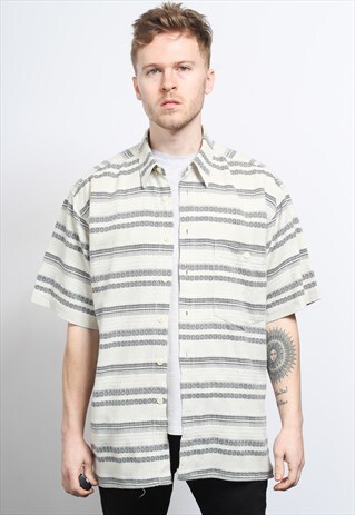 VINTAGE AZTEC PATTERNED SHIRT