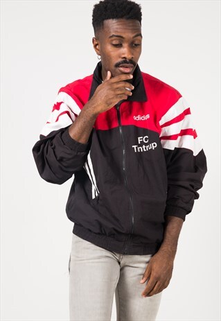 VINTAGE 80S USA ADIDAS SHELL SPORT JACKET / S1094