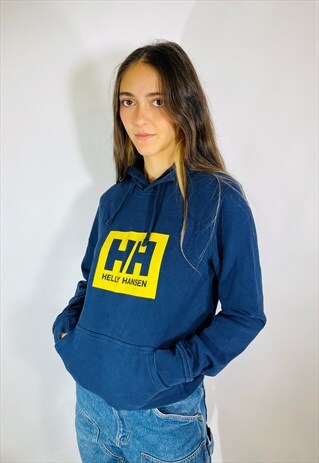 Vintage Size S Helly Hanson Hoodie in Blue
