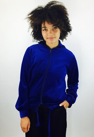 CUTE VINTAGE VELVET TRACK JACKET