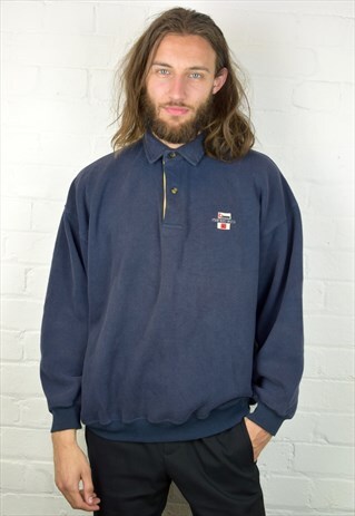 VINTAGE 90'S 1/4 BUTTON SWEATSHIRT