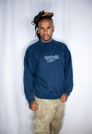 REEBOK BLUE VINTAGE SWEATSHIRT