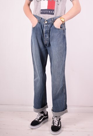 CARHARTT MENS VINTAGE JEANS W32 L34 BLUE 90S