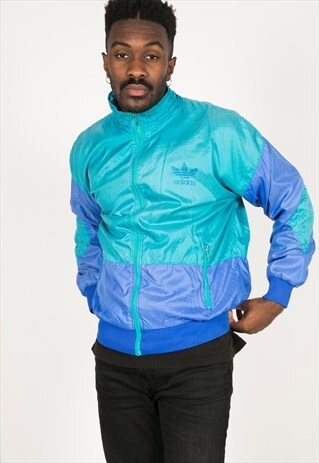 VINTAGE 80S USA ADIDAS SHELL SPORT JACKET / R0055