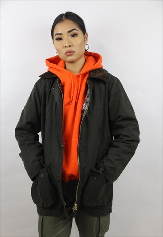 VINTAGE 90'S GREEN WAX JACKET