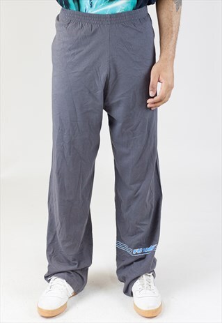 VINTAGE 90S GREY LIGHT TRACKSUIT BOTTOMS