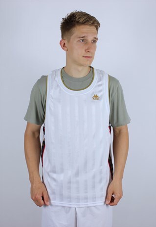VINTAGE KAPPA LAMPAS SLEEVELESS MENS T-SHIRT TOP