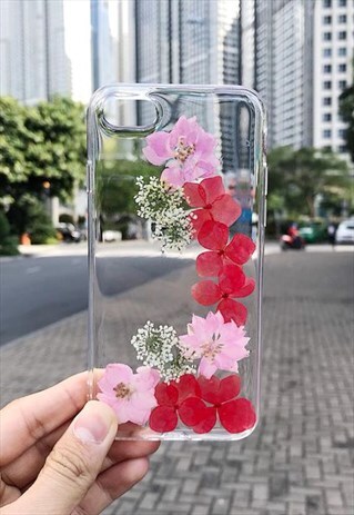 HANDMADE REAL FLOWERS IPHONE /SAMSUNG CASE