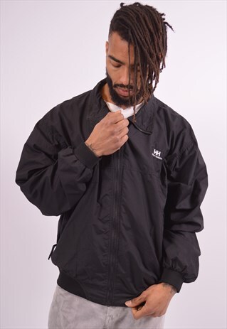 HELLY HANSEN MENS VINTAGE JACKET XL BLACK 90S