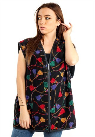VINTAGE PATTERNED GILLET JACKET J2362