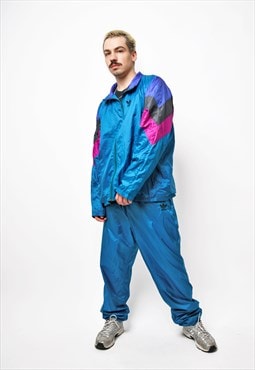 ADIDAS Originals vintage sport tracksuit in blue multi 90s