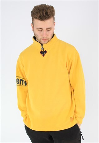 FRED PERRY ARM LOGO HALF-ZIP SWEATSHIRT