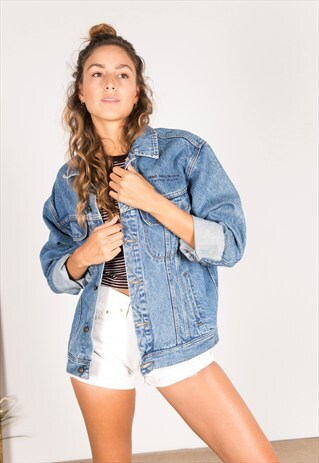 VINTAGE 80S EMBELLISHED LEE DENIM JACKET / R128