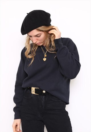 VINTAGE 90S BLACK SWEATER JUMPER