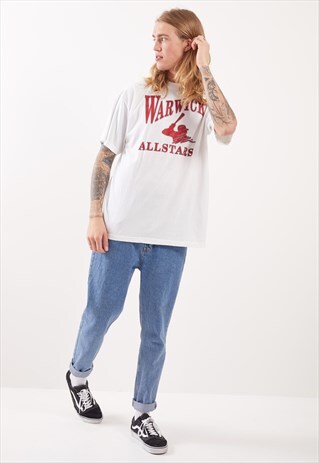 VINTAGE WARWICK ALL STARS GRAPHIC PRINT T-SHIRT