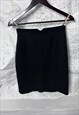 MINI CLASSY BLACK PENCIL SKIRT - SMALL