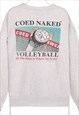 VINTAGE 90'S DELTA SWEATSHIRT BACK PRINT CREWNECK