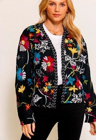 VINTAGE 90'S FLORAL POP JACKET
