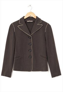 Vintage BOTTEGA VENETA Blazer Jacket Coat Brown