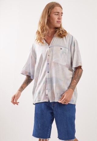 VINTAGE PATTERNED FESTIVAL SHORT SLEEVE SHIRT