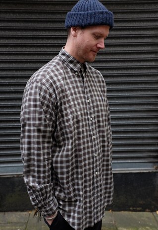 VINTAGE POLO RALPH LAUREN CHECKED BUTTON DOWN SHIRT