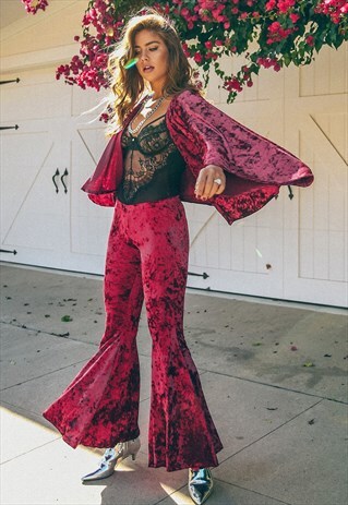 FESTIVAL VELVET BELL BOTTOMS