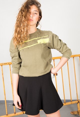 ON SALE VINTAGE 80'S PUMA SWEATSHIRT / S0689