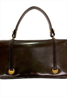 Loewe vintage brown leather handbag.