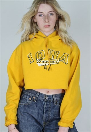 VINTAGE 90S CROPPED HOODIE
