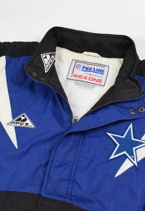 Vintage Dallas Cowboys Jacket Apex One Size Large L NFL 