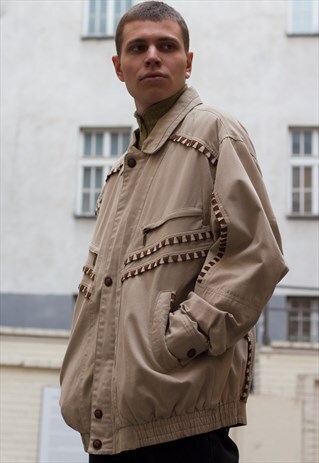 VINTAGE BEIGE BABISTA JACKET 80S CHIC