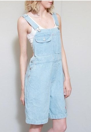 VINTAGE 1990'S LIGHT WASH ATLANTA OLYMPICS DENIM DUNGAREES