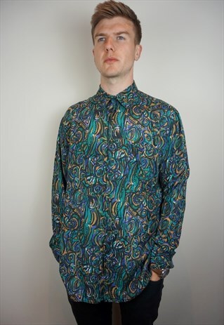 PURE SILK PATTERNED SHIRT