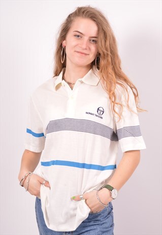 VINTAGE SERGIO TACCHINI POLO SHIRT WHITE